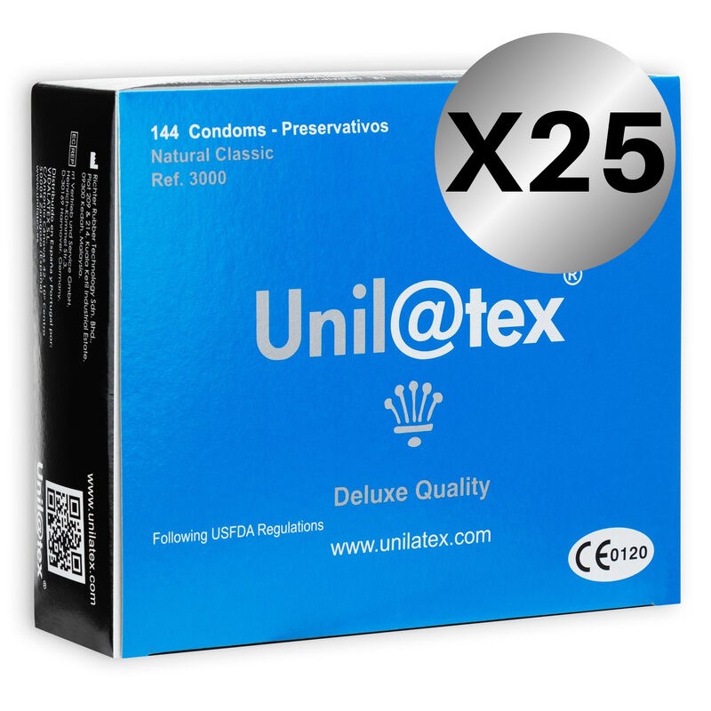 UNILATEX - CONSERVANTES NATURAIS PACK 25 X 144 UNIDADES - D-205384 - Dona Pimenta