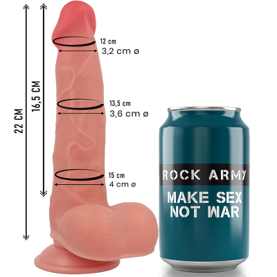 ROCKARMY - SILICONE LÍQUIDO RAPTOR 22 CM -O- 3,6 CM - D-238277 - Dona Pimenta