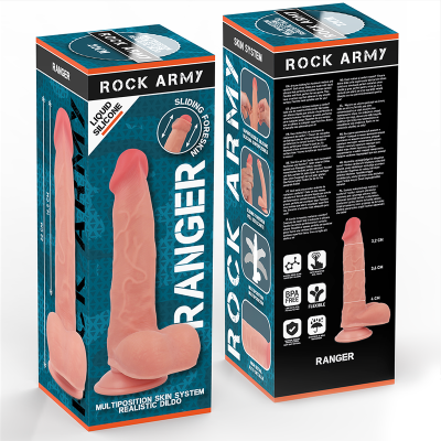 ROCKARMY - SILICONE LÍQUIDO RAPTOR 22 CM -O- 3,6 CM - D-238277 - Dona Pimenta