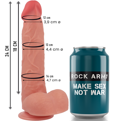 ROCKARMY - SILICONE LÍQUIDO RANGER 24 CM -O- 4,4 CM - D-238278 - Dona Pimenta