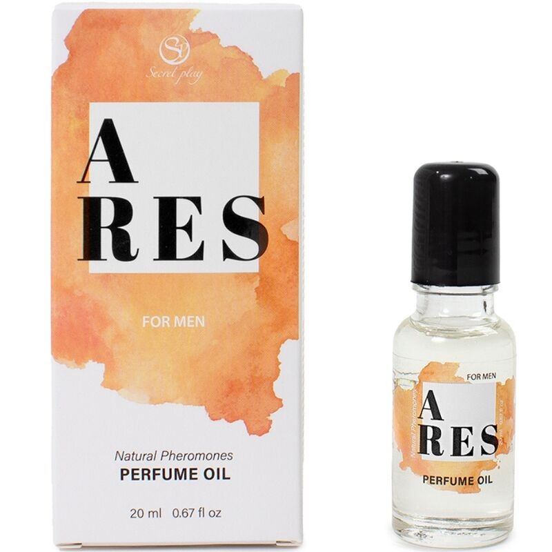 SECRETPLAY - ARES PERFUME NATURAL FEROMONAS EM ÓLEO PARA HOMENS 20 ML - D-242610 - Dona Pimenta