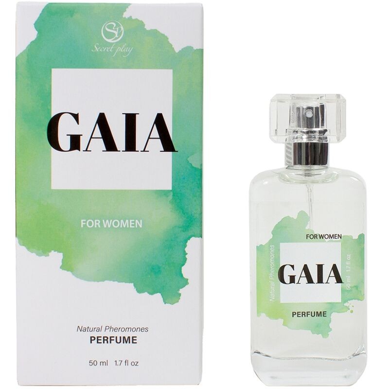 SECRETPLAY - GAIA PERFUME NATURAL FEROMONAS SPRAY PARA MULHERES 50 ML - D-242603 - Dona Pimenta