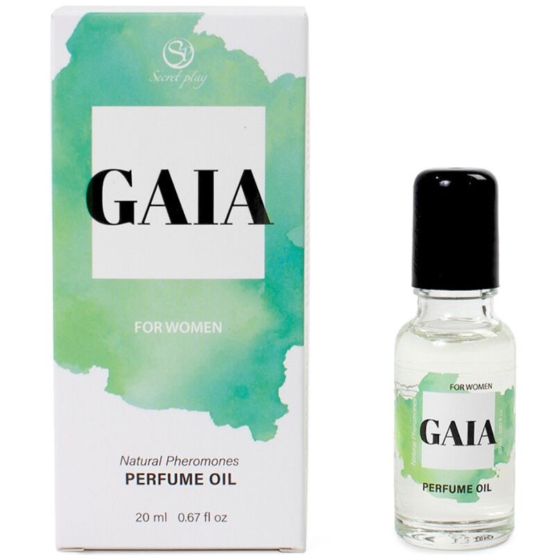 SECRETPLAY - GAIA PERFUME NATURAL FEROMONAS EM ÓLEO PARA MULHERES 20 ML - D-242604 - Dona Pimenta