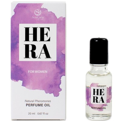 SECRETPLAY - HERA PERFUME NATURAL FEROMONAS EM ÓLEO PARA MULHERES 20 ML - D-242607 - Dona Pimenta