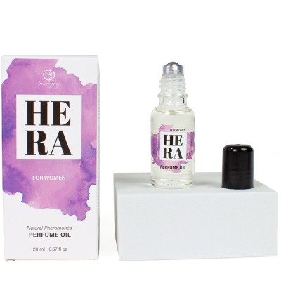 SECRETPLAY - HERA PERFUME NATURAL FEROMONAS EM ÓLEO PARA MULHERES 20 ML - D-242607 - Dona Pimenta