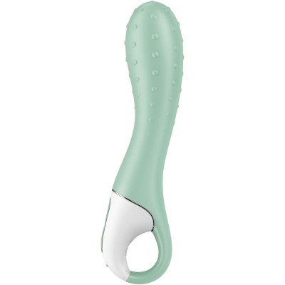 SATISFYER - AIR PUMP VIBRATOR 3 PONTO G INFLÁVEL MENTA - D-241203 - Dona Pimenta