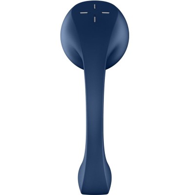 SATISFYER - PRO+ WAVE 4 ESTIMULADOR DE PONTO G E AIR PULSE APLICATIVO GRATUITO AZUL ESCURO - D-241669 - Dona Pimenta