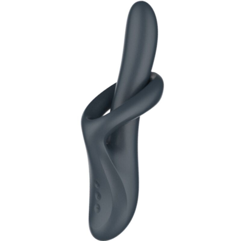 SATISFYER - HEAT FLEX 4 VIBRADOR DE EFEITO TÉRMICO 12 VIBRAÇÕES CINZA - D-241701 - Dona Pimenta