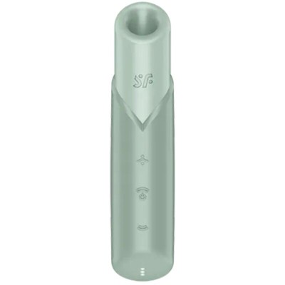 SATISFYER - ESTIMULADOR DE CLITÓRIS NAUGHTY KISS WAVE AQUAMARINE - D-242633 - Dona Pimenta