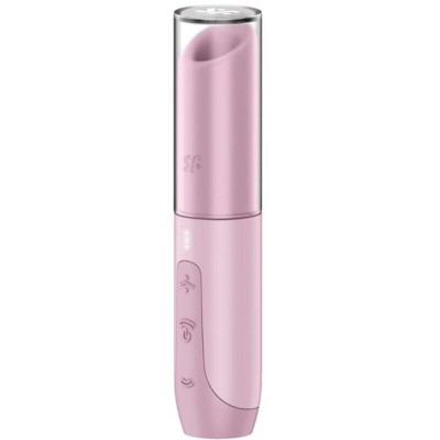 SATISFYER - ESTIMULADOR DE CLITÓRIS SECRET KISS WAVE ROSA - D-242634 - Dona Pimenta