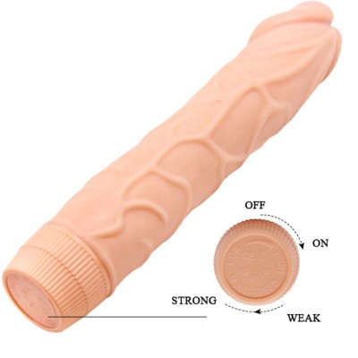 BAILE - BOB VIBRADOR REALISTA 22,5 CM CARNE - D-242505 - Dona Pimenta