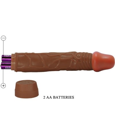 BAILE - BOB VIBRADOR REALISTA 22,5 CM MULATO - D-242506 - Dona Pimenta