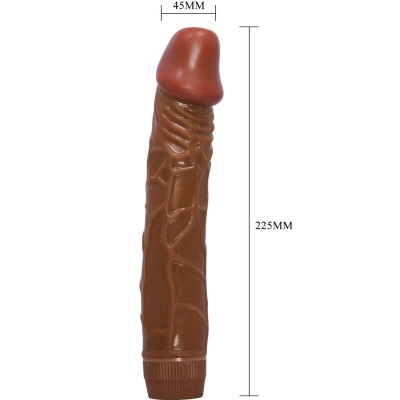 BAILE - BOB VIBRADOR REALISTA 22,5 CM MULATO - D-242506 - Dona Pimenta