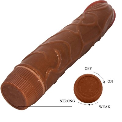 BAILE - BOB VIBRADOR REALISTA 22,5 CM MULATO - D-242506 - Dona Pimenta