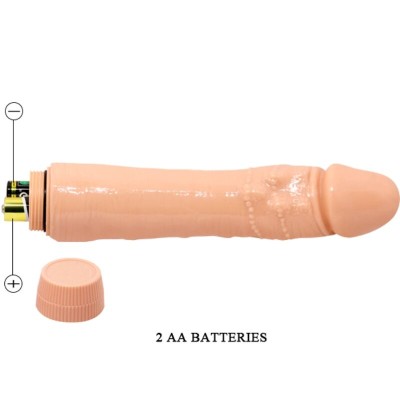 BAILE - VIBRADOR REALISTA DYBBUK 24 CM CARNE - D-242511 - Dona Pimenta