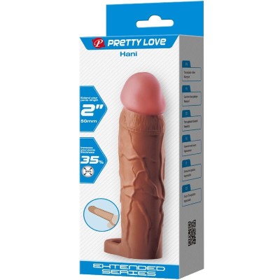 PRETTY LOVE - MANGA HANI PENIS COM EXTENSÃO DE 5 CM MULATO - D-242476 - Dona Pimenta