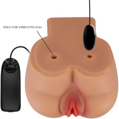 CRAZY BULL - VIBRADOR KYLIE ASS COM CONTROLE REMOTO REALISTA DE VAGINA E ÂNUS - D-242481 - Dona Pimenta