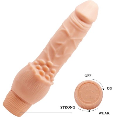 BAILE - BARBARA VIBRADOR REALISTA 19,5 CM CARNE - D-242501 - Dona Pimenta