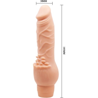 BAILE - BARBARA VIBRADOR REALISTA 19,5 CM CARNE - D-242501 - Dona Pimenta