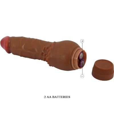 BAILE - BARBARA VIBRADOR REALISTA 19,5 CM MULATO - D-242502 - Dona Pimenta