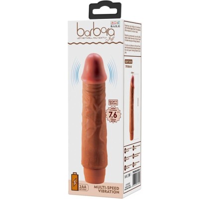 BAILE - JEFF VIBRADOR REALISTA 19,5 CM MULATO - D-242508 - Dona Pimenta