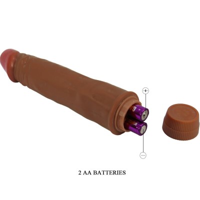 BAILE - VIBRADOR REALISTA ANÃO 21 CM MULATO - D-242510 - Dona Pimenta