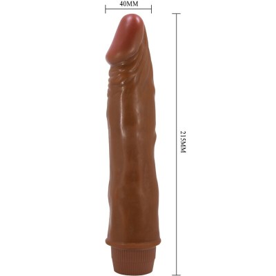 BAILE - VIBRADOR REALISTA ANÃO 21 CM MULATO - D-242510 - Dona Pimenta