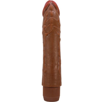 BAILE - VIBRADOR REALISTA DYBBUK 24 CM MULATO - D-242512 - Dona Pimenta