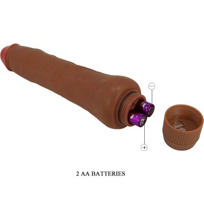 BAILE - VIBRADOR REALISTA DRYAD 25 CM MULATO - D-242513 - Dona Pimenta