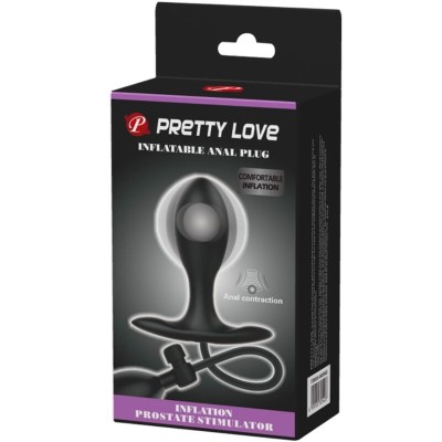 PRETTY LOVE - PLUG ANAL INFLÁVEL PRETO - D-242414 - Dona Pimenta