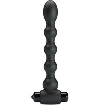 PRETTY LOVE - LYNN SILICONE ANAL PLUG 10 VIBRAÃÃES PRETO - D-242424 - Dona Pimenta