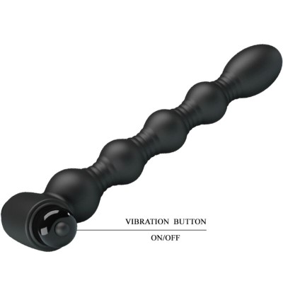 PRETTY LOVE - LYNN SILICONE ANAL PLUG 10 VIBRAÃÃES PRETO - D-242424 - Dona Pimenta