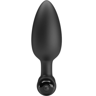 PRETTY LOVE - VIBRA BUTT PLUG 2 ANAL PLUG 10 VIBRAÇÕES PRETO - D-242425 - Dona Pimenta