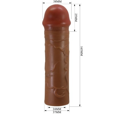 PRETTY LOVE - MANGA PENIS NILE COM EXTENSÃO DE 2,5 CM MULATO - D-242473 - Dona Pimenta