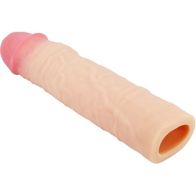 PRETTY LOVE - MANGA PENIS CHELSEA COM EXTENSÃO DE 7,6 CM FLESH - D-242494 - Dona Pimenta