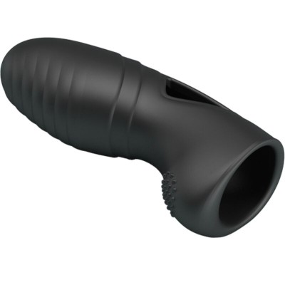 PRETTY LOVE - VIBRADOR DE DEDO DE SILICONE ALAN PRETO - D-242409 - Dona Pimenta