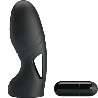 PRETTY LOVE - VIBRADOR DE DEDO DE SILICONE ALAN PRETO - D-242409 - Dona Pimenta