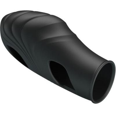 PRETTY LOVE - LICH SILICONE DEDO VIBRADOR PRETO - D-242411 - Dona Pimenta