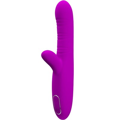 PRETTY LOVE - ANGELIQUE MULTIFUNÇÕES VIBRADOR + ESTIMULADOR DE CLITÓRIS ROXO - D-242426 - Dona Pimenta