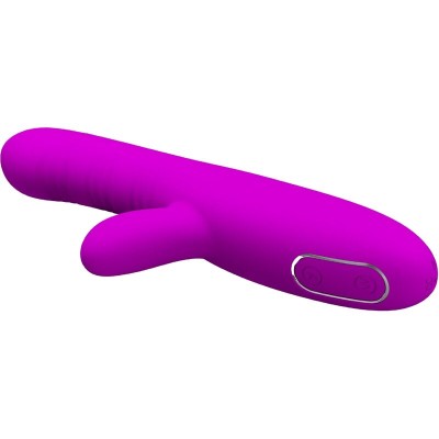 PRETTY LOVE - ANGELIQUE MULTIFUNÇÕES VIBRADOR + ESTIMULADOR DE CLITÓRIS ROXO - D-242426 - Dona Pimenta