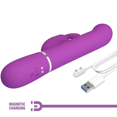 PRETTY LOVE - COALE 4 EM 1 MULTIFUNCIONAL COELHO VIBRADOR ROXO - D-242454 - Dona Pimenta