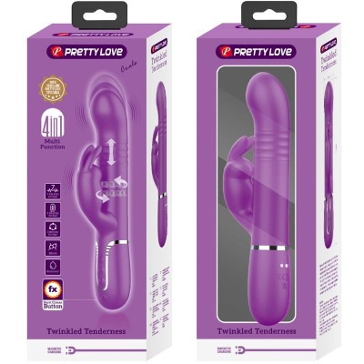 PRETTY LOVE - COALE 4 EM 1 MULTIFUNCIONAL COELHO VIBRADOR ROXO - D-242454 - Dona Pimenta