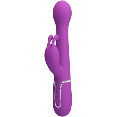 PRETTY LOVE - DEJON 3 EM 1 MULTIFUNCIONAL RABBIT VIBRADOR ROXO - D-242455 - Dona Pimenta