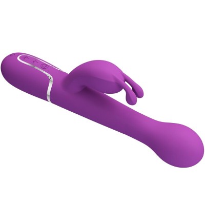 PRETTY LOVE - DEJON 3 EM 1 MULTIFUNCIONAL RABBIT VIBRADOR ROXO - D-242455 - Dona Pimenta