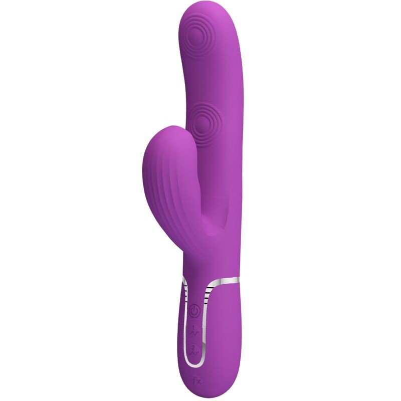 PRETTY LOVE - PERLITA 3 EM 1 MULTIFUNCIONAL COELHO VIBRADOR ROXO - D-242456 - Dona Pimenta