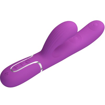 PRETTY LOVE - PERLITA 3 EM 1 MULTIFUNCIONAL COELHO VIBRADOR ROXO - D-242456 - Dona Pimenta