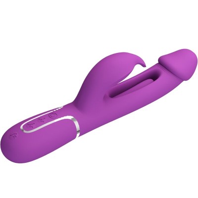 PRETTY LOVE - KAMPAS 3 EM 1 MULTIFUNCIONAL COELHO VIBRADOR ROXO - D-242457 - Dona Pimenta