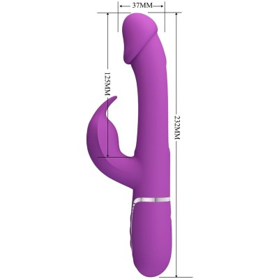 PRETTY LOVE - KAMPAS 3 EM 1 MULTIFUNCIONAL COELHO VIBRADOR ROXO - D-242457 - Dona Pimenta