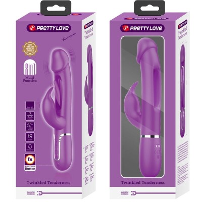 PRETTY LOVE - KAMPAS 3 EM 1 MULTIFUNCIONAL COELHO VIBRADOR ROXO - D-242457 - Dona Pimenta