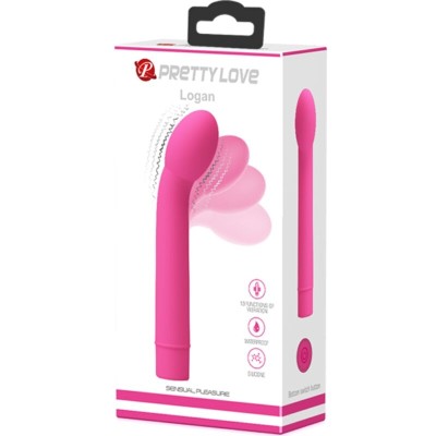 PRETTY LOVE - LOGAN G-SPOT VIBRADOR 10 VIBRAÇÕES ROSA - D-242420 - Dona Pimenta